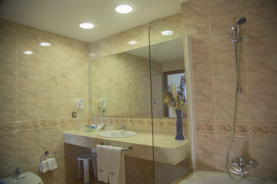 Free toiletries, hair dryer, towels, soap