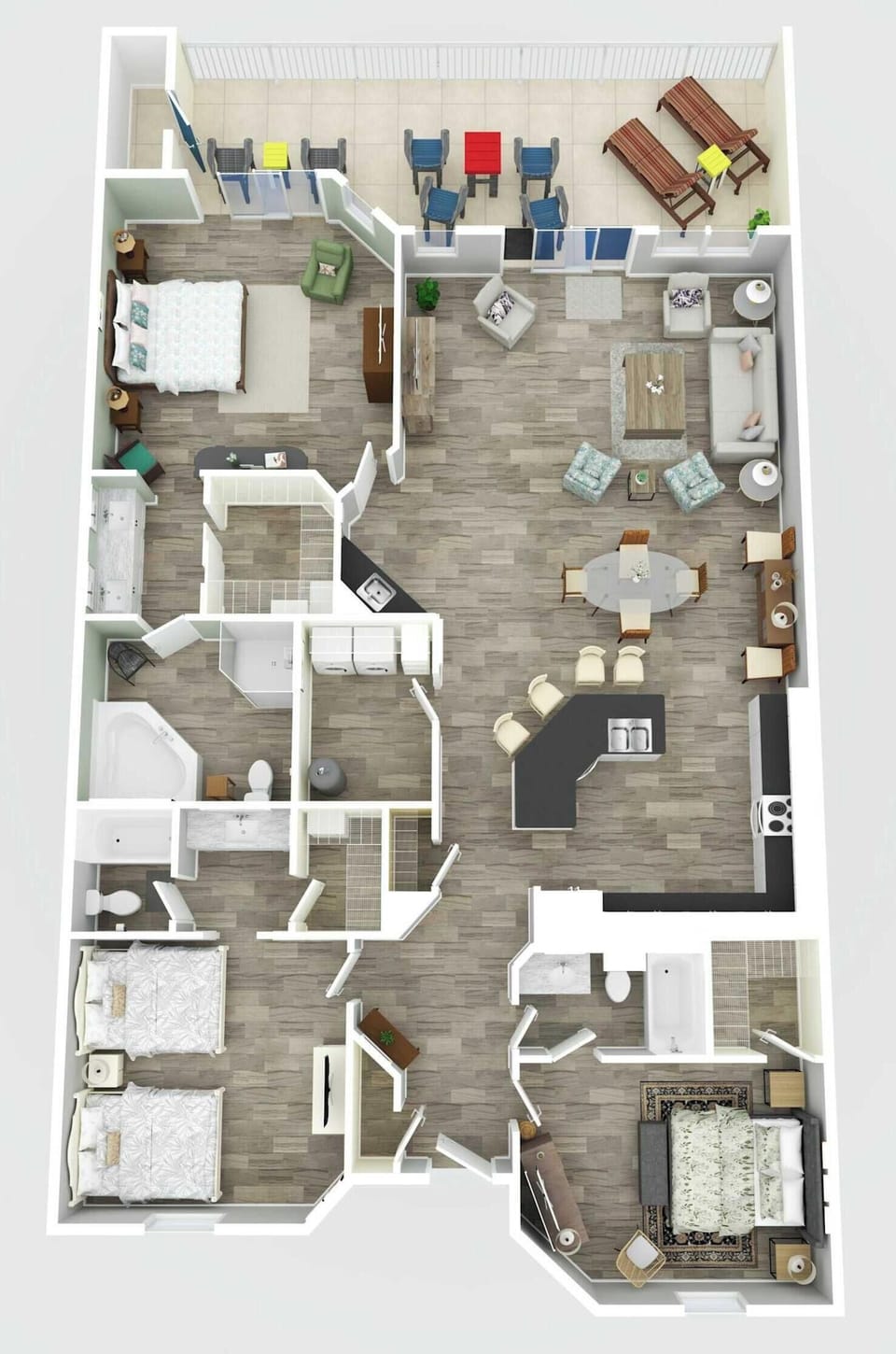 House | 3 bedrooms, high-speed internet