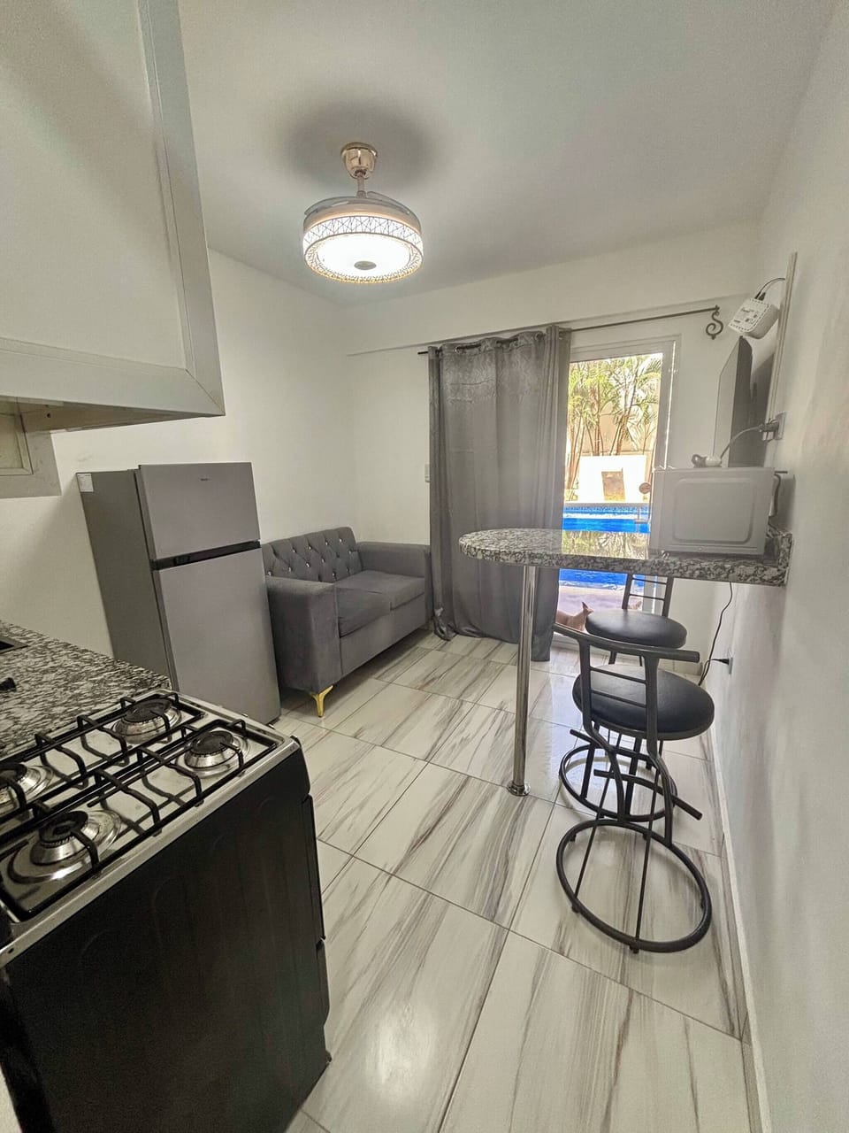 Condo, 1 Bedroom, Smoking, Patio | Private kitchen