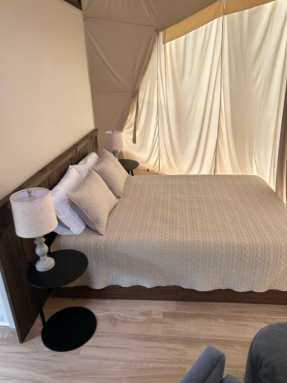 Tent, Private Bathroom, Mountain View | Premium bedding, memory foam beds, individually furnished, free WiFi