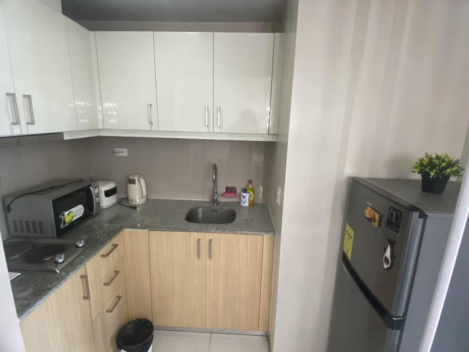 Superior Apartment, Non Smoking, City View | Private kitchen | Full-size fridge, microwave, oven, stovetop