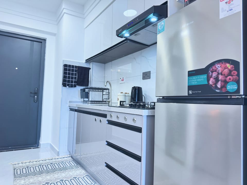 Apartment, Balcony, City View | Private kitchen | Full-size fridge, microwave, stovetop, toaster