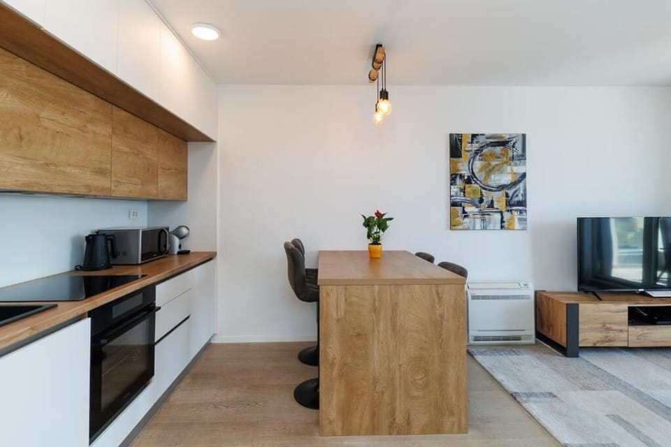 Apartment, Balcony, Sea View | Private kitchen | Espresso maker