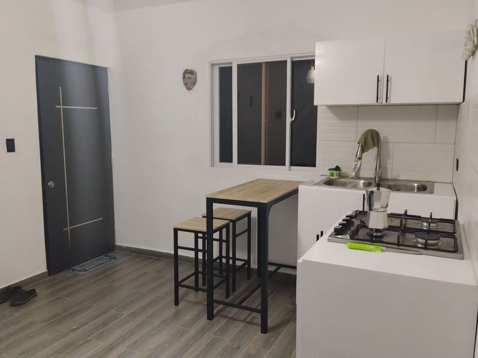 Deluxe Apartment, Balcony, Courtyard View | Private kitchen | Mini-fridge, cookware/dishes/utensils