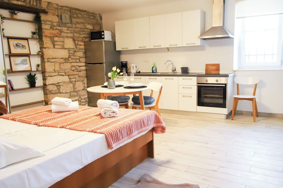 Family Studio, Microwave, Sea View (Apartment Akidado) | Private kitchen