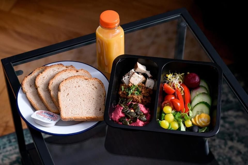 Daily to-go breakfast for a fee