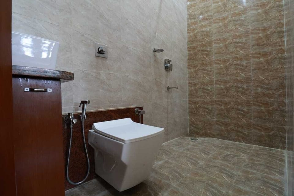 Deluxe Double Room | Bathroom | Shower, free toiletries, towels, soap