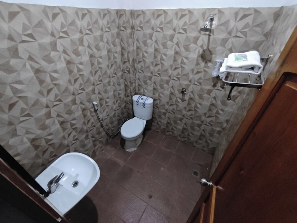 Standard Double Room, City View | Bathroom | Shower, rainfall showerhead, towels, soap