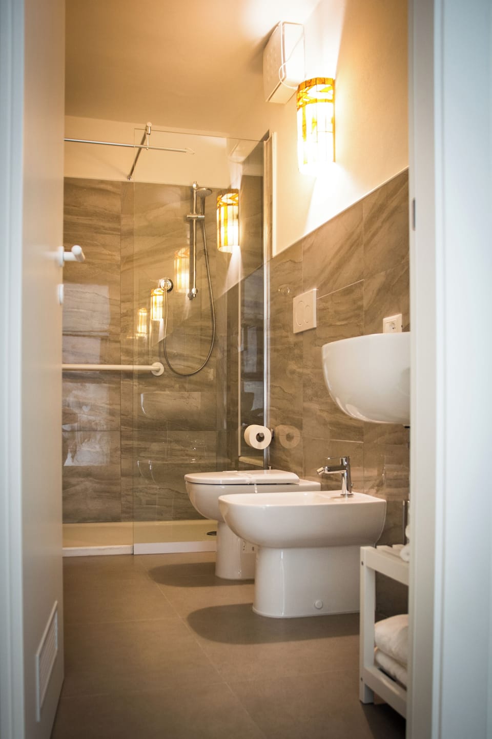 Bathroom | Shower, hair dryer, towels, soap
