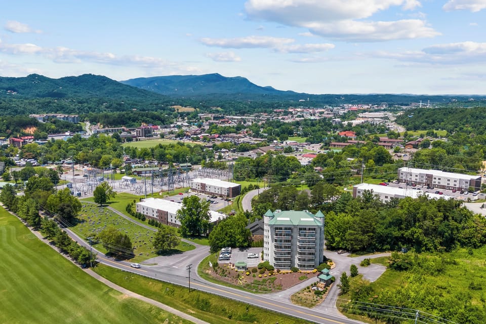 Family Condo, 2 Bedrooms, Balcony, Mountain View | Aerial view