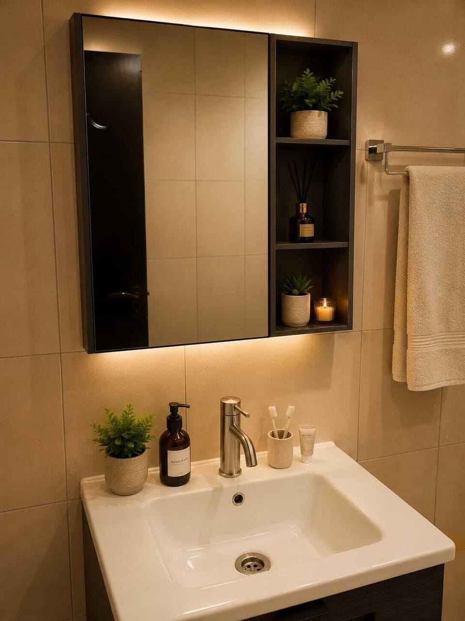 Classic Quadruple Room, City View | Bathroom | Hair dryer, towels, soap, shampoo