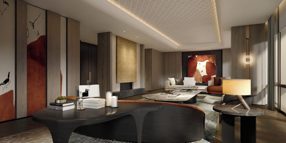 MGM Prince Bay Presidential Suite | Minibar (some free items), in-room safe, blackout drapes, cribs (free)