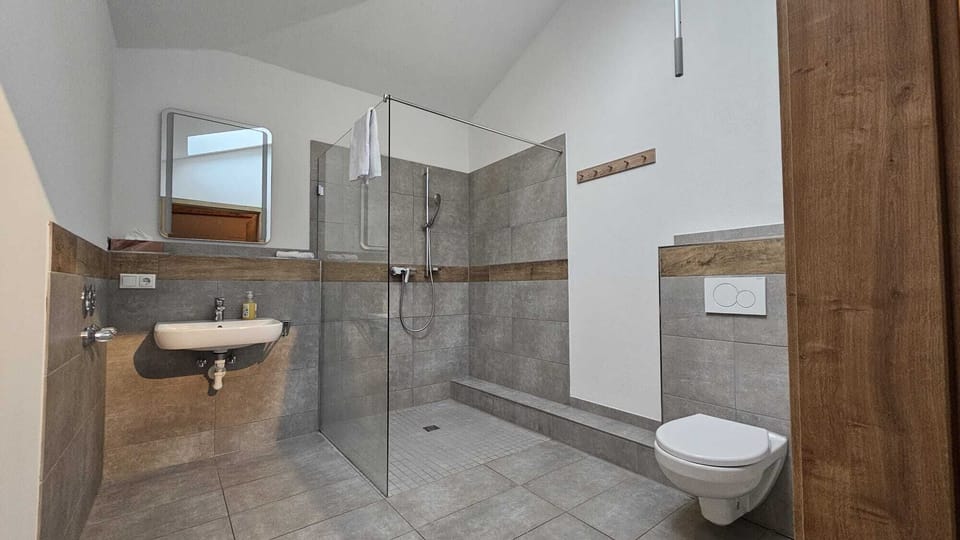 Comfort Studio | Bathroom | Shower, hair dryer, towels, soap