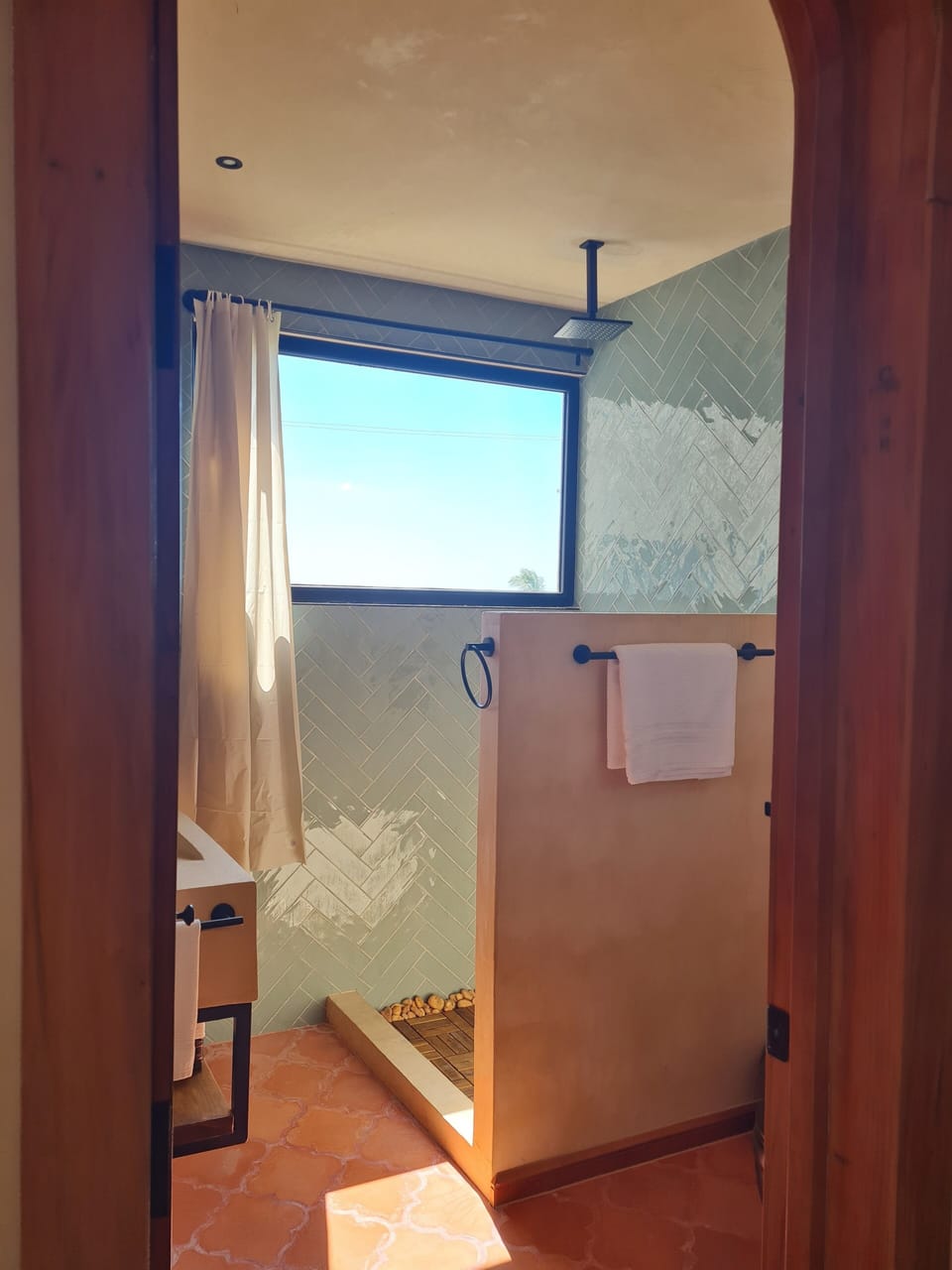 Family Double or Twin Room, Garden View (COVE) | Bathroom | Shower, hair dryer, towels, soap