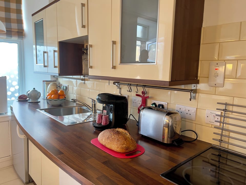 Superior Apartment, 2 Bedrooms | Private kitchen | Fridge, microwave, stovetop, dishwasher