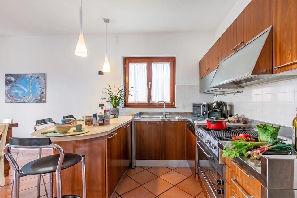 Family Apartment, 4 Bedrooms, Balcony (Villa Adriana Capalbio with A/C, BBQ) | Private kitchen