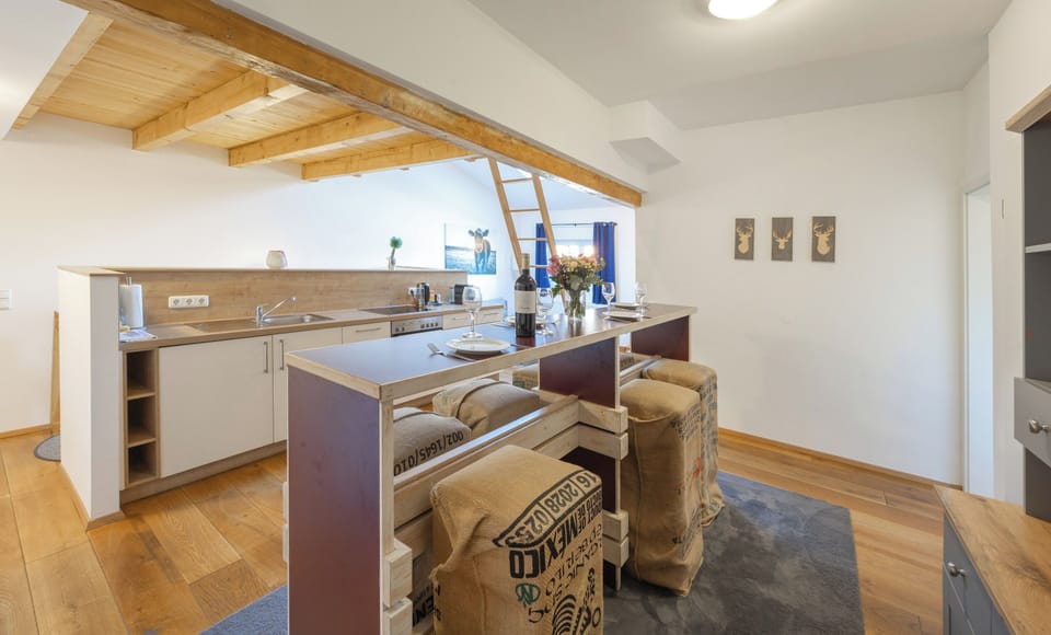 Galerie Apartment -Sauna und Gartenblick, Reinigungsgebühr : 170 Euro | Private kitchen