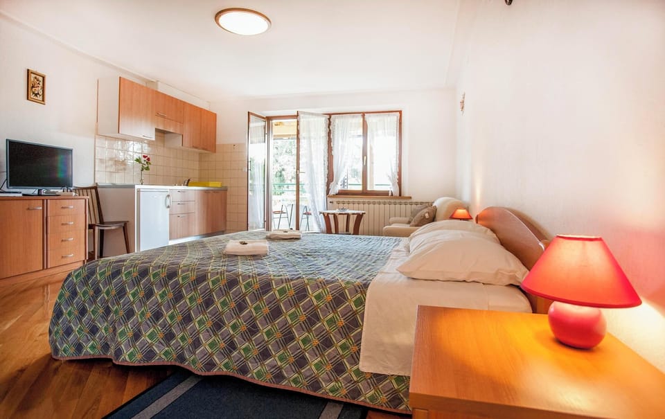 Studio, Balcony | Living area | 50-cm flat-screen TV with satellite channels