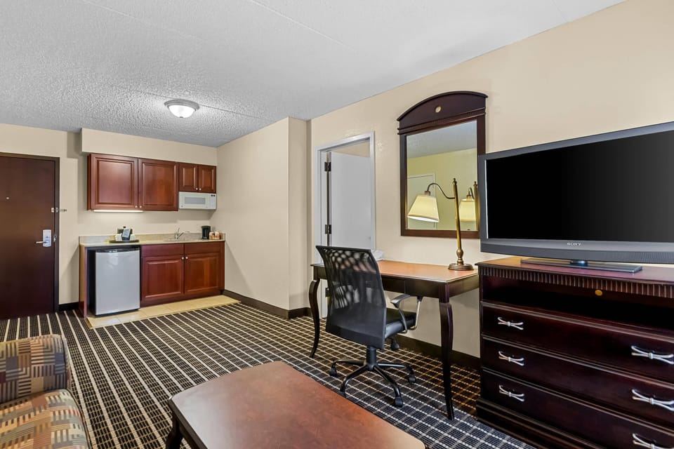 Suite, 1 King Bed with Sofa bed, Non Smoking | Premium bedding, down comforters, desk, laptop workspace