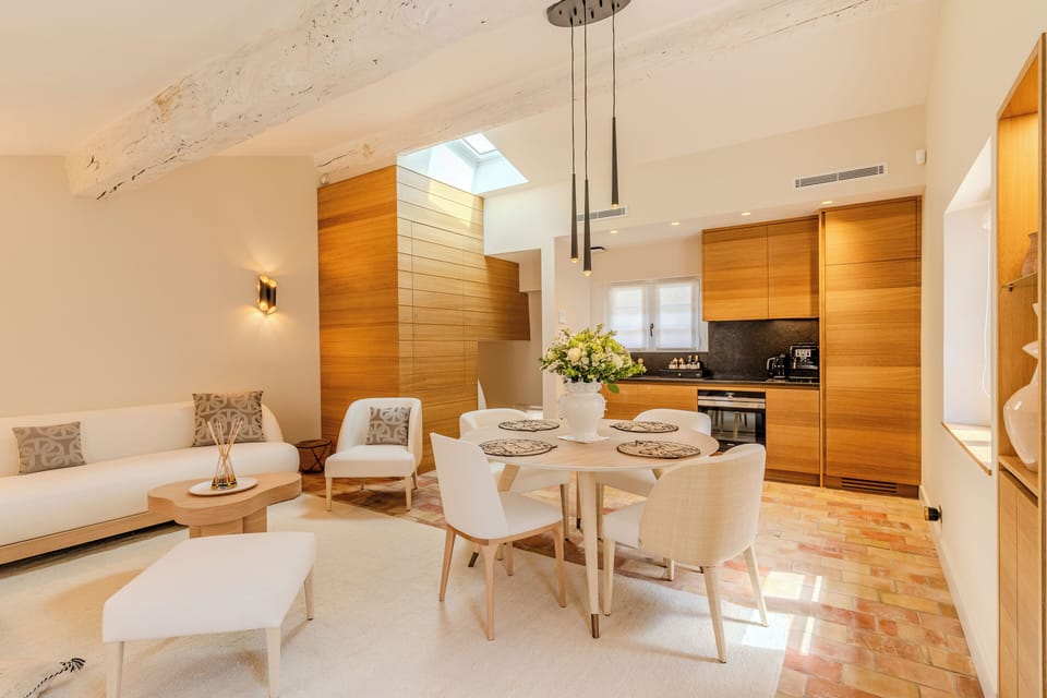 La Villa du Puits | Private kitchen | Espresso maker, coffee/tea maker, electric kettle, highchair