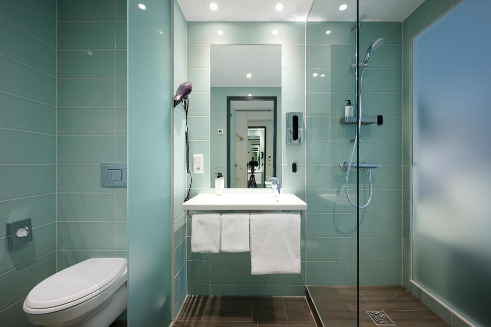 Soap, shampoo, toilet paper