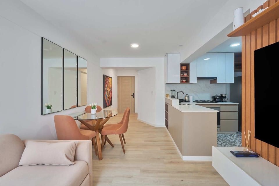 Apartment, 1 Queen Bed with Sofa bed, Kitchen | Living area