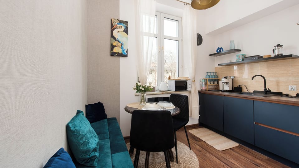 Studio (10) | Private kitchen | Fridge, stovetop, electric kettle, cookware/dishes/utensils