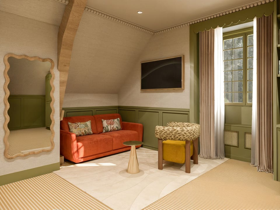 Premium Quadruple Room | Living area | Flat-screen TV, Netflix, streaming services