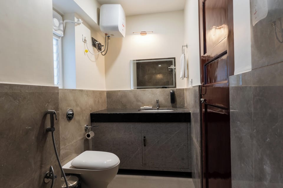 Suite, Mountain View | Bathroom | Shower, towels, soap, toilet paper
