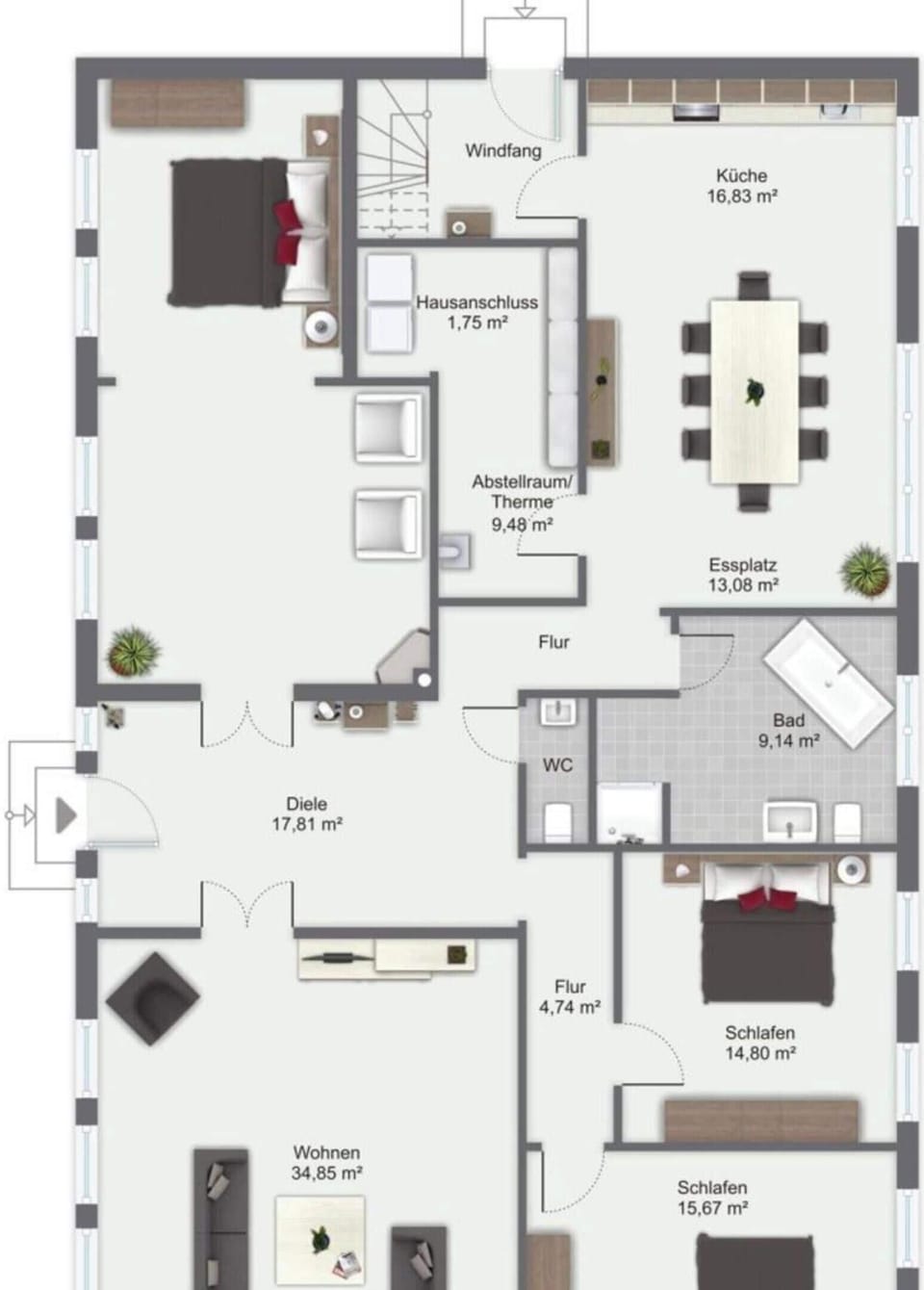 Classic House, Multiple Bedrooms | Floor plan