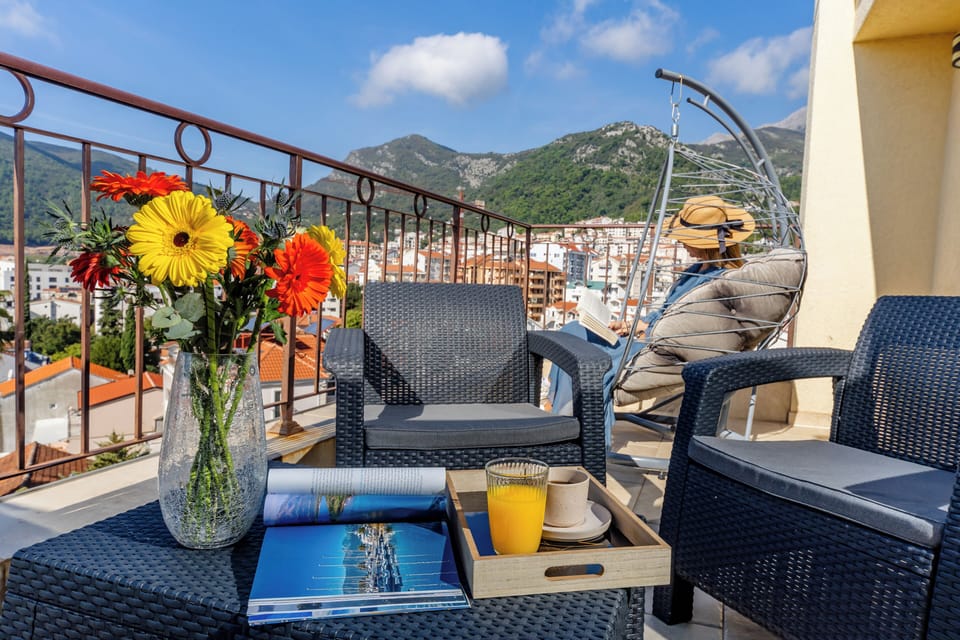 Deluxe Apartment, Balcony, Partial Sea View | Balcony view