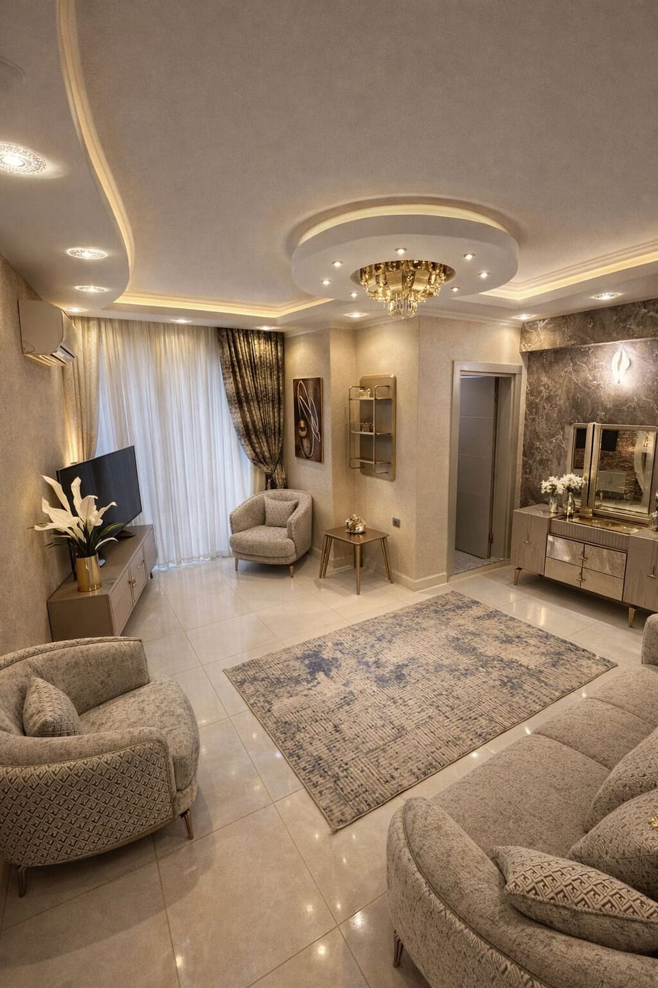 Family Room, City View | Interior