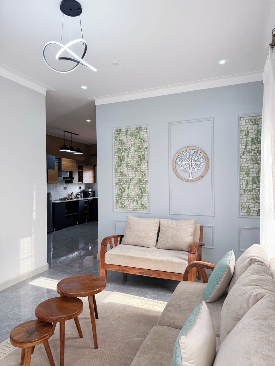 Apartment, City View | Living area