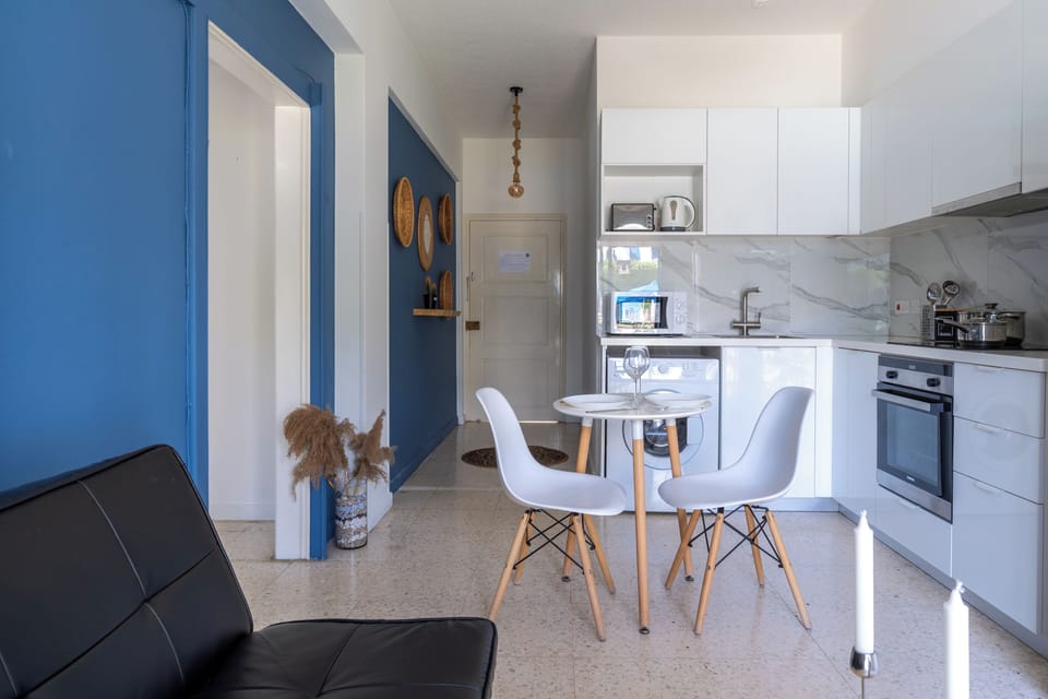 Apartment, 1 Double Bed with Sofa bed, Kitchen, City View | Private kitchen | Coffee/tea maker, full-size fridge, microwave, oven