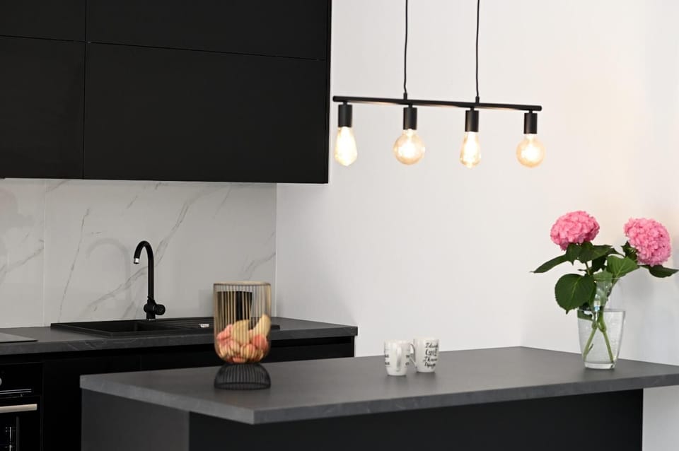 Villa | Private kitchen | Fridge, microwave, oven, stovetop