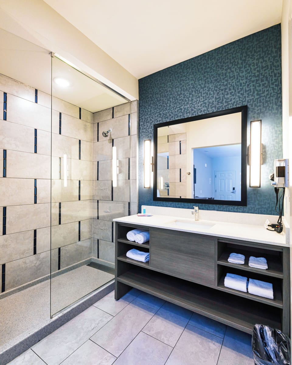Deluxe Single Room | Bathroom | Free toiletries, hair dryer, towels, soap