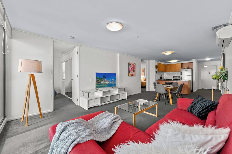 Standard Apartment, 3 Bedrooms, Balcony | Living area | 50-inch Smart TV with digital channels