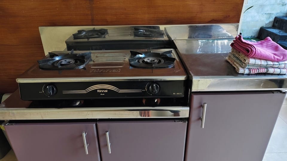 Villa, 2 Bedrooms | Private kitchen | Fridge, microwave, stovetop, toaster