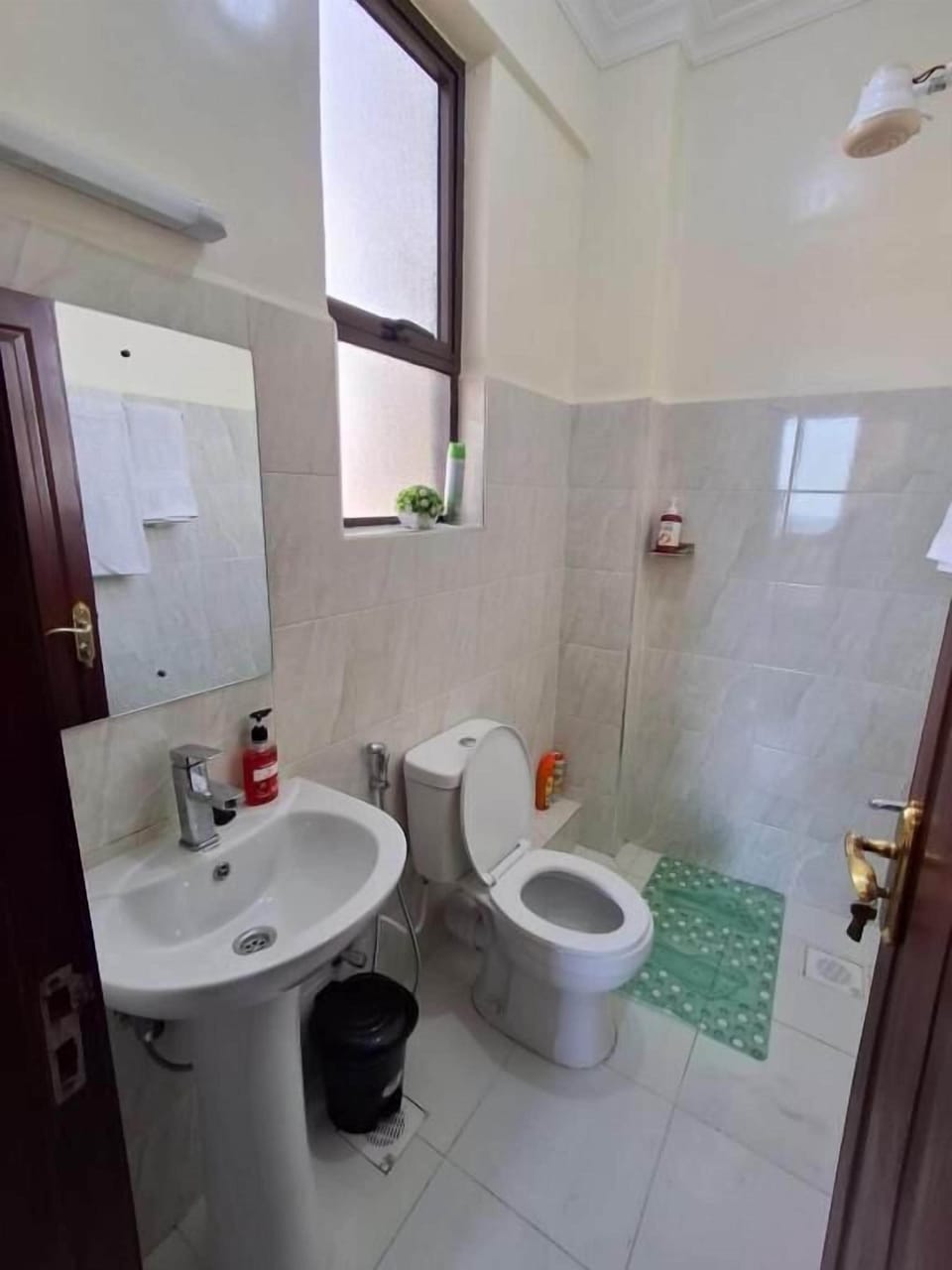 Deluxe Apartment | Bathroom | Shower, slippers, towels, soap