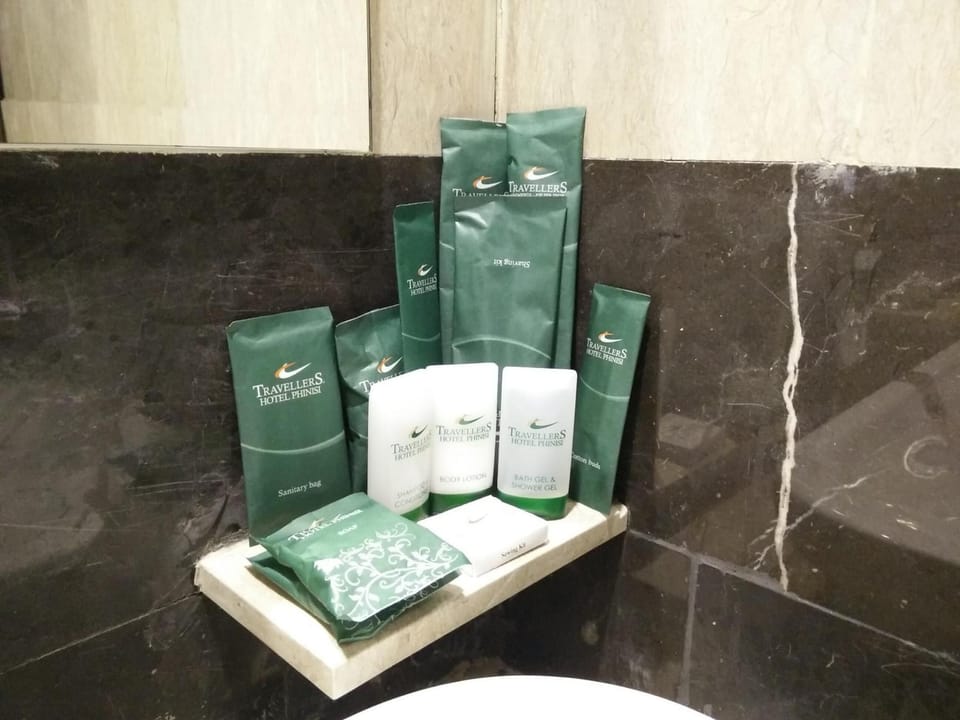 Shower, free toiletries, hair dryer (on request), towels