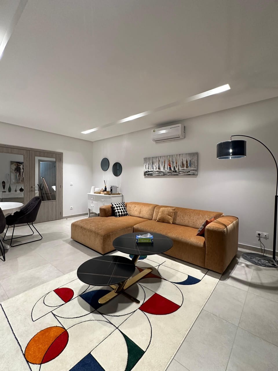 Apartment, Balcony, Sea View | Living area
