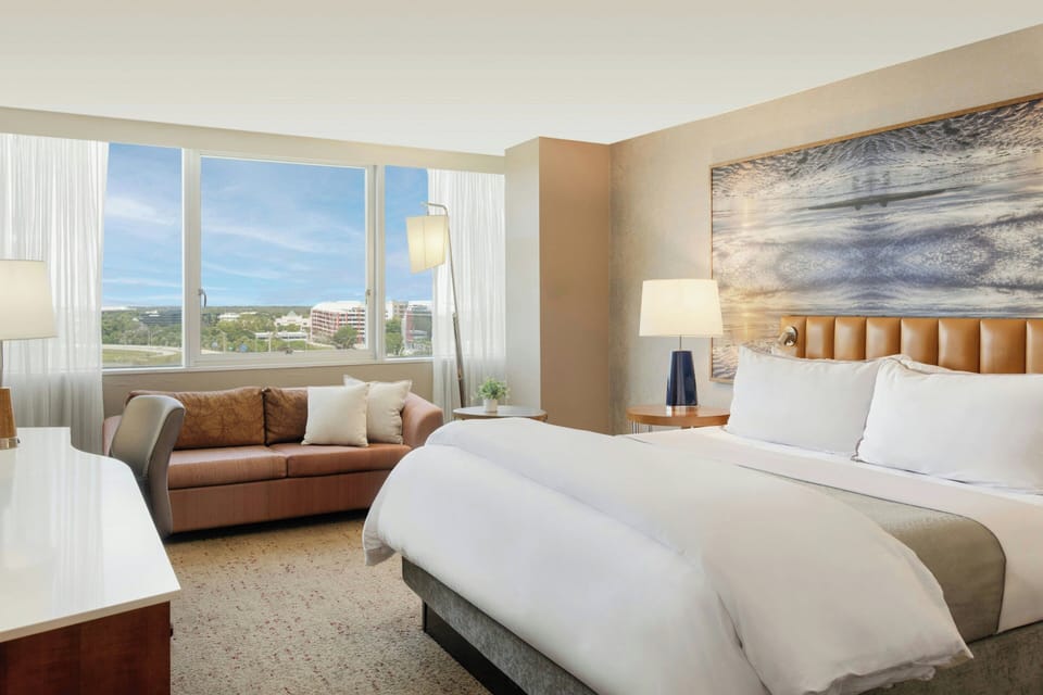 Premium bedding, pillowtop beds, in-room safe, desk