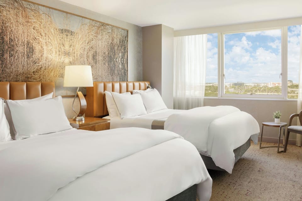 Premium bedding, pillowtop beds, in-room safe, desk