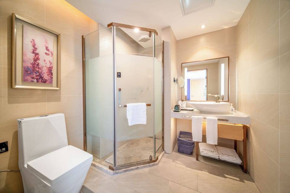 Business Suite, City View | Bathroom | Shower, rainfall showerhead, free toiletries, hair dryer