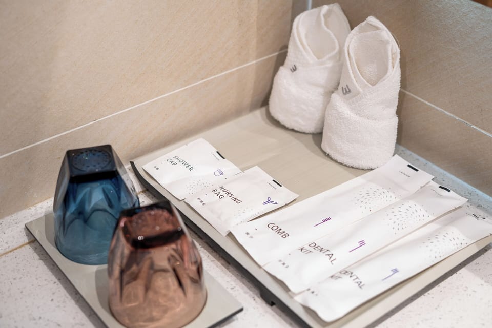 Executive Twin Room, City View | Bathroom amenities | Shower, rainfall showerhead, free toiletries, hair dryer
