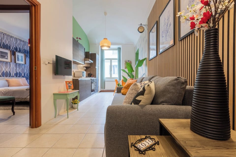 Basic Apartment, Balcony | Living area | 30-cm TV with digital channels