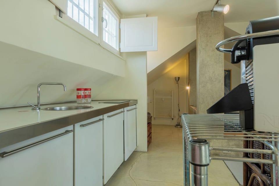 Basic Apartment | Private kitchen | Espresso maker, electric kettle