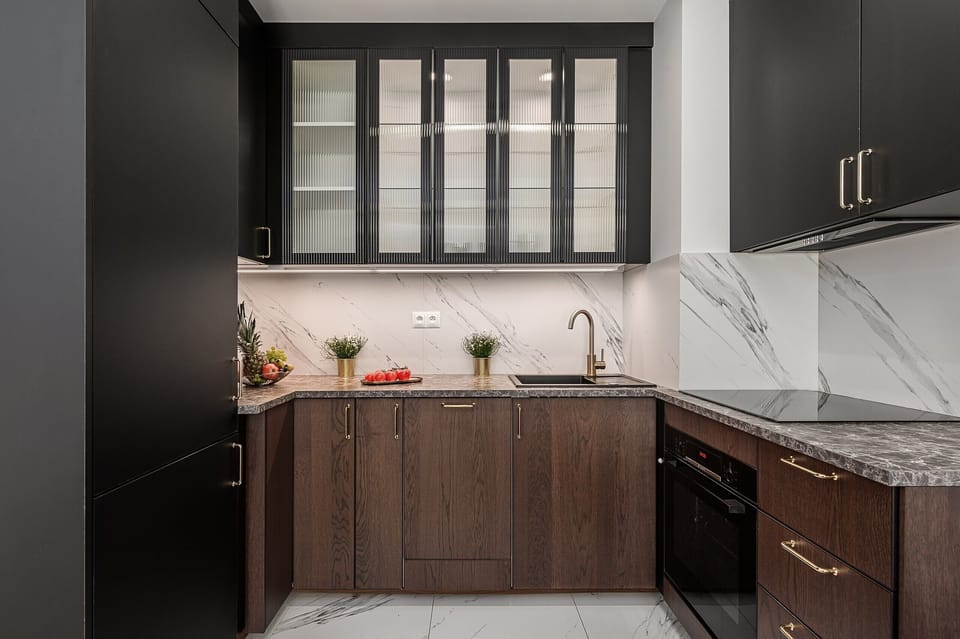 Comfort Apartment, Balcony, Courtyard View | Private kitchen