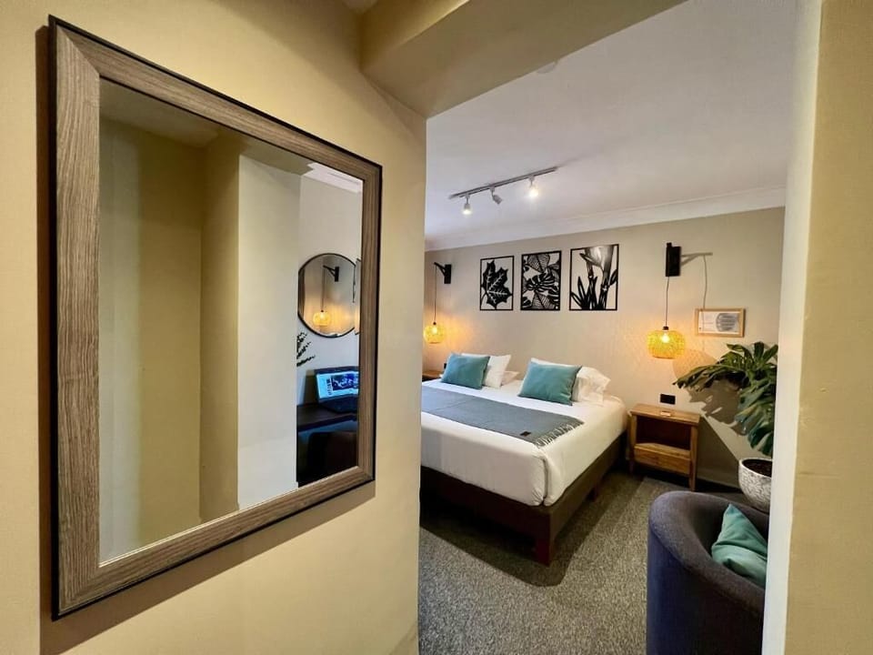 Superior Double Room, 1 King Bed, Courtyard View | Desk, laptop workspace, blackout drapes, iron/ironing board