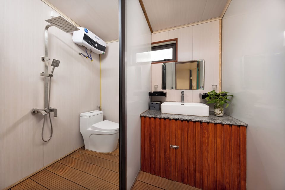 Family Quadruple Room, 2 Queen Beds, Non Smoking, Partial Sea View | Bathroom | Free toiletries, hair dryer, slippers, towels